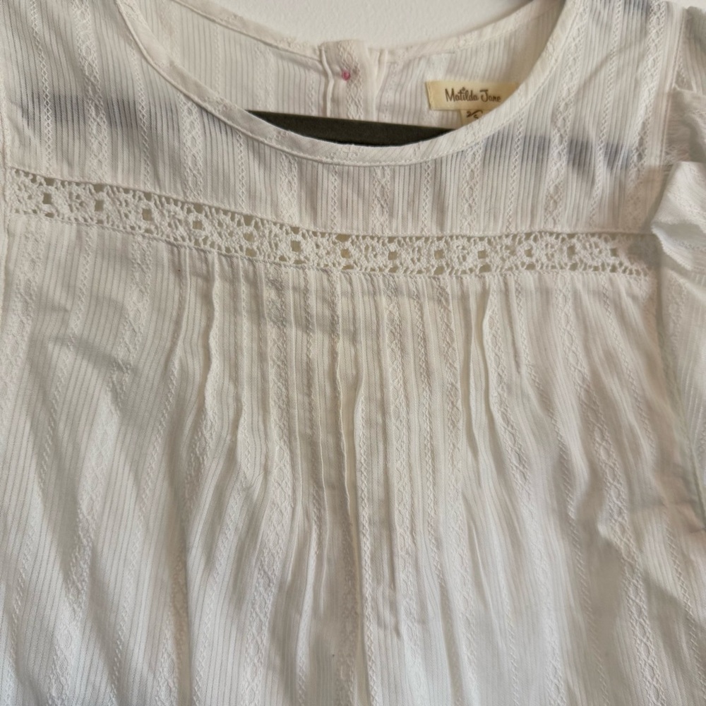 Matilda Jane White Ruffle Top - Picture 4 of 11